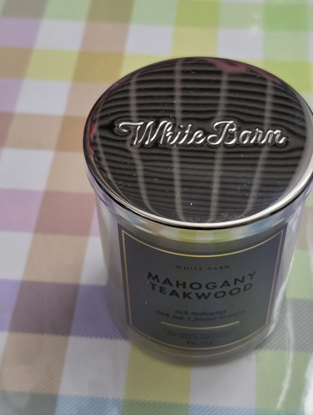 Bath & Body Works Mahogany Teakwood Candle  8oz NEW